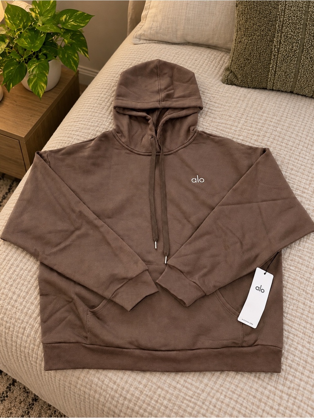 Alo Accolade Hoodie Sweatshirt – Espresso